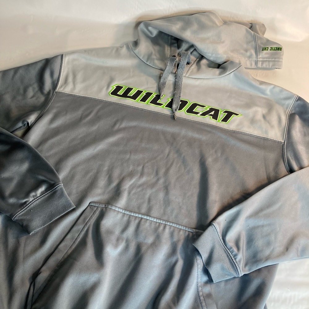 Arctic Cat Men's Wildcat Performance Hoodie ~ Lime/Gray Medium